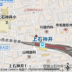 松屋上石神井店周辺の地図