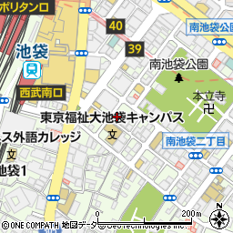 タイムズ南池袋２丁目第２駐車場周辺の地図