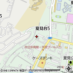 千葉県船橋市夏見台5丁目11-18周辺の地図