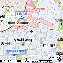 東京都中野区江古田2丁目23周辺の地図