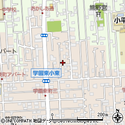 東京都小平市学園東町414周辺の地図