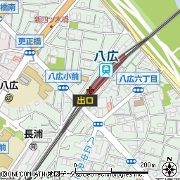 ファミリーマート八広駅店周辺の地図