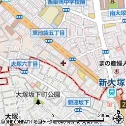 東京都豊島区東池袋5丁目49-4周辺の地図