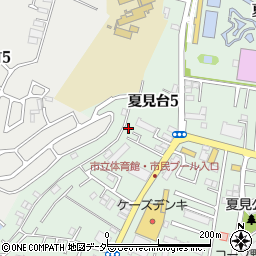 千葉県船橋市夏見台5丁目5-8周辺の地図