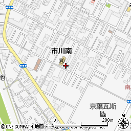 市川南保育園　病後児保育室周辺の地図