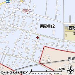 東京都立川市西砂町2丁目21-19周辺の地図