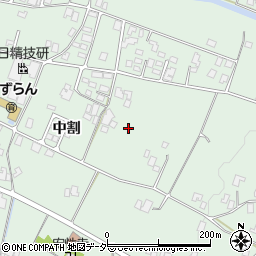 長野県駒ヶ根市赤穂中割周辺の地図