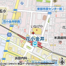 れんげ食堂 Toshu 花小金井店周辺の地図
