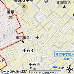 東京都文京区千石3丁目周辺の地図