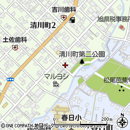 銚子清川町郵便局周辺の地図