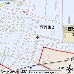 東京都立川市西砂町2丁目21-21周辺の地図