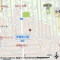 東京都小平市学園東町414-40周辺の地図