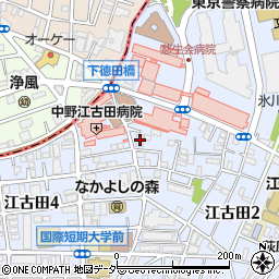 東京都中野区江古田2丁目23-7周辺の地図