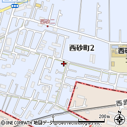 東京都立川市西砂町2丁目21-22周辺の地図