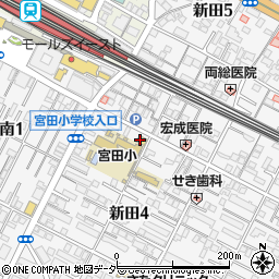 ファミリーマート市川新田店周辺の地図