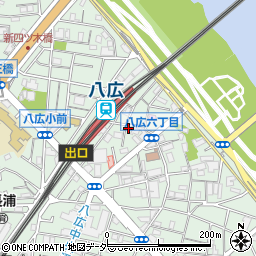 八広荘周辺の地図
