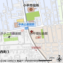 小平市役所　健康センター周辺の地図