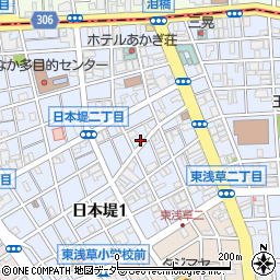 東京都台東区日本堤1丁目25-3周辺の地図