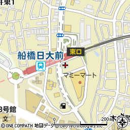 白光舎　船橋日大駅前店周辺の地図