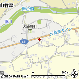 山梨県甲州市塩山中萩原1326周辺の地図