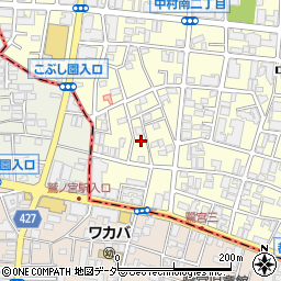 東京都練馬区中村南3丁目13周辺の地図