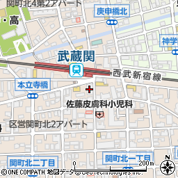 三井住友銀行武蔵関支店 ＡＴＭ周辺の地図