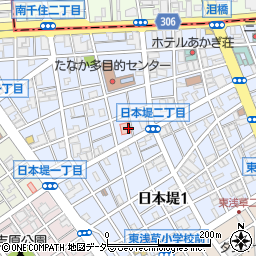 東京都台東区日本堤周辺の地図