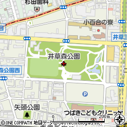 井草森公園周辺の地図