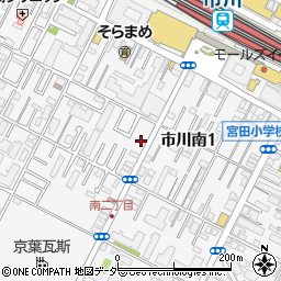 明光義塾市川教室周辺の地図