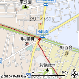 小川橋周辺の地図
