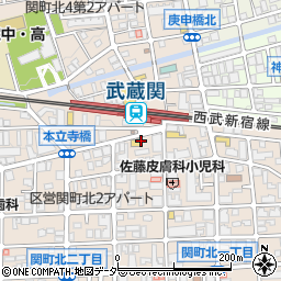 松屋 武蔵関店周辺の地図