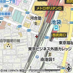 東京都豊島区西池袋2丁目43周辺の地図