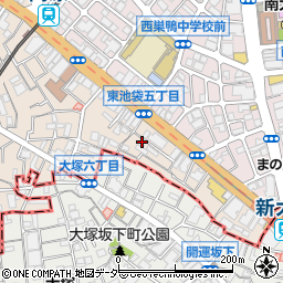 東京都豊島区東池袋5丁目47-12周辺の地図