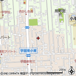 東京都小平市学園東町414-49周辺の地図