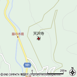 天沢寺周辺の地図