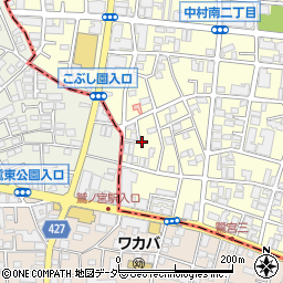 東京都練馬区中村南3丁目14周辺の地図