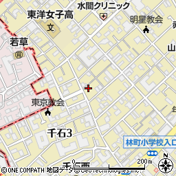 東京都文京区千石3丁目34-3周辺の地図