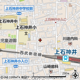 ファミリーマート練馬上石神井四丁目店周辺の地図