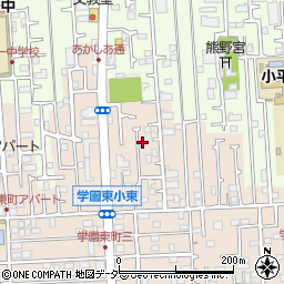 東京都小平市学園東町414-8周辺の地図