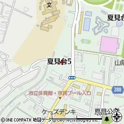 千葉県船橋市夏見台5丁目10周辺の地図