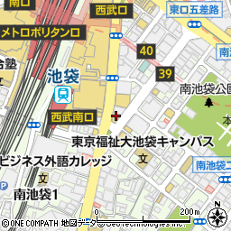 てんや南池袋店周辺の地図