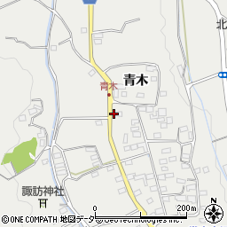 山梨県韮崎市清哲町青木1394-1周辺の地図
