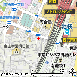 東日本銀行池袋支店周辺の地図