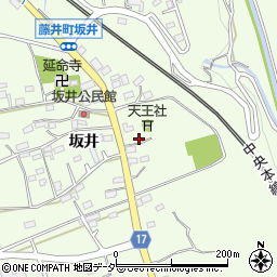 山梨県韮崎市藤井町坂井471-1周辺の地図