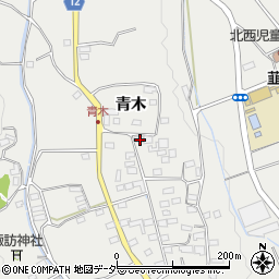 山梨県韮崎市清哲町青木1372周辺の地図