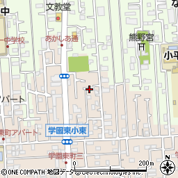 東京都小平市学園東町414-56周辺の地図