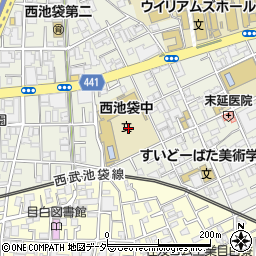 東京都豊島区西池袋4丁目7周辺の地図