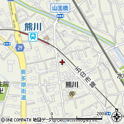 東京都福生市熊川761周辺の地図