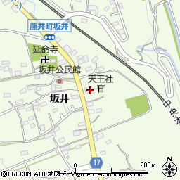 山梨県韮崎市藤井町坂井468-1周辺の地図