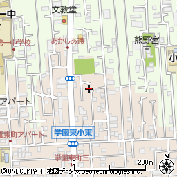 東京都小平市学園東町414-16周辺の地図